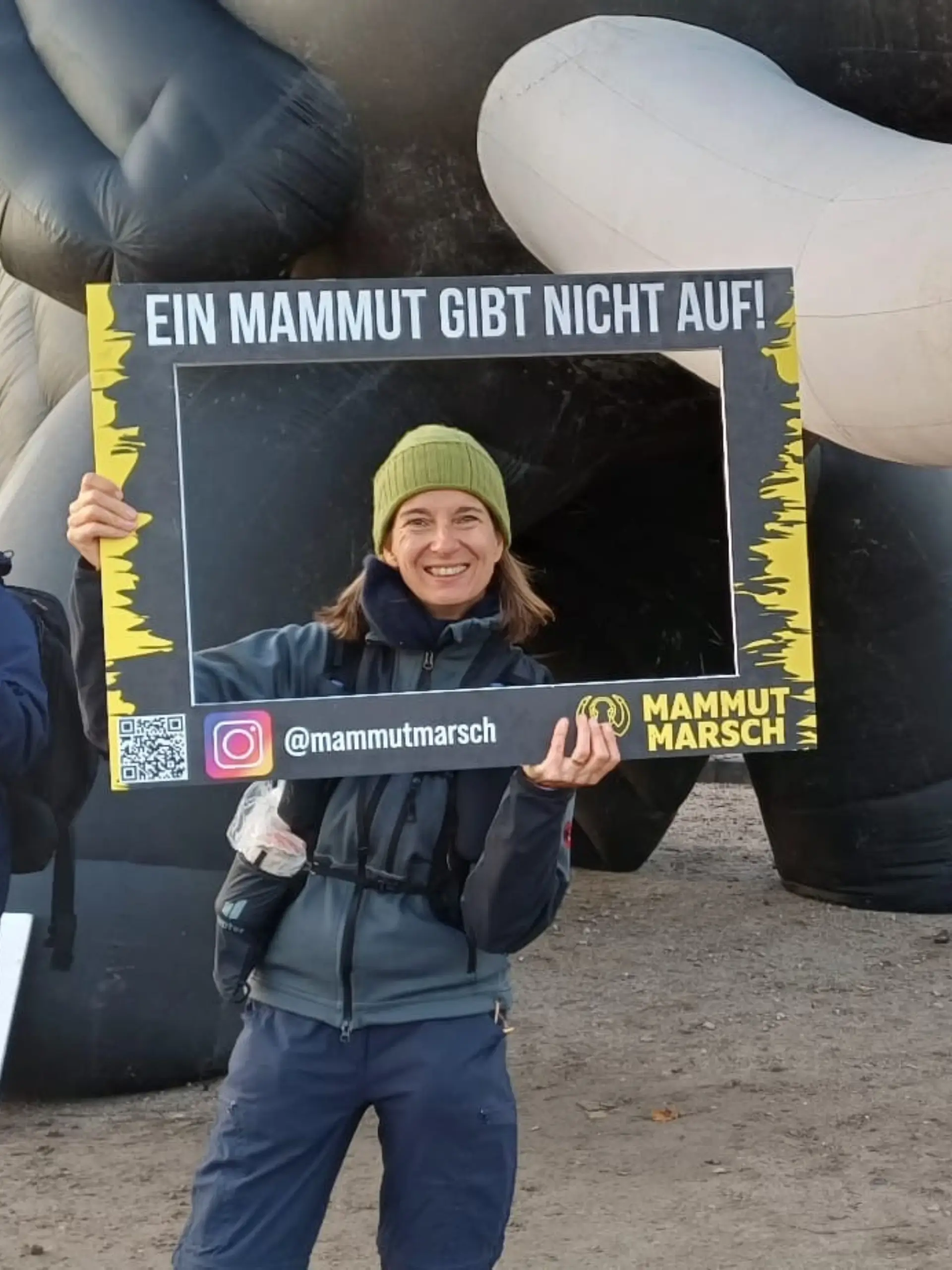 Natascha Kompatzki beim Mammut-Marsch
